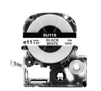 PrecisGear Heat Shrink Tubes SU Series 3.5-11mm Compatible with LK-4WBA5/LK-4YBA5 LW-300/400 Printers(11mm White)