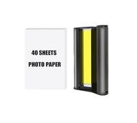 PrecisGear Papel fotográfico de 4x6 Pulgadas Compatible con el CISS de Recarga de Cartuchos Liene Amber M100 M200 Funciona con DHP512 513(1 Set)