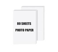 PrecisGear Papel fotográfico de 4x6 Pulgadas Compatible con el CISS de Recarga de Cartuchos Liene Amber M100 M200 Funciona con DHP512 513(80 Paper)
