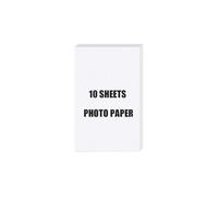 PrecisGear Papel fotográfico de 4x6 Pulgadas Compatible con el CISS de Recarga de Cartuchos Liene Amber M100 M200 Funciona con DHP512 513(10paper)