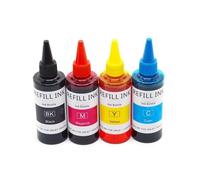 PrecisGear Tinta de Recambio T40D de 100 ml y 4 Colores, Compatible con impresoras T2100, T3100, T5100, T3100N, T5100N, T3100M y T5100M.