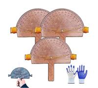 Precision Angle Finder,Handcrafted Birch Wood Degree Tool,Custom Angles Accurate Degree Tool,Engraved Protractor for Welding Carpentry DIY Projects,Builders Welder Measuring Instrument(3 Pcs)