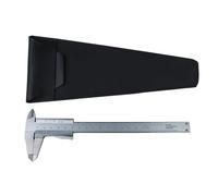 Precisión Calibrador Vernier de acero inoxidable de 0 a 150 mm para aplicaciones mecánicas y de carpintería Marcado de escala transparente Medida de profundidad de metal