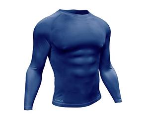 Precision Camiseta de Manga Larga Unisex con Capa Base, Color Azul Marino, Talla pequeña