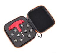 Precisión CNC mecanizado 8pcs Pesas Set para Golf Driver For Stealth2 con llave y estuche de transporte (negro)