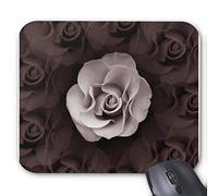 (Precisión Cosida) Pale Mauve Rose Dreams Alfombrilla de ratón silenciada