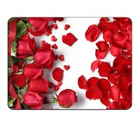 (Precisión Cosida) Rosas y pétalos Mousepad -Ning Slip Alfombrilla de ratón