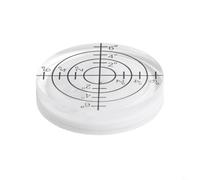 Precisión de 32 mm para burbuja de nivel de burbuja para ajustes rápidos en carpintería, configuración de cámara y equipo de oficina (blanco)