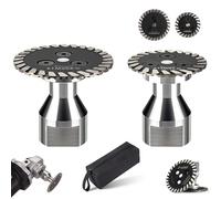 Precision Diamond Carving Wheel (40mm/50mm), High-Density Diamond Blade for Angle Grinder, Wet & Dry Use Metal Cutting Saw with Removable Flange, for Granite, Marble, Ceramic (1.18"+1.57")