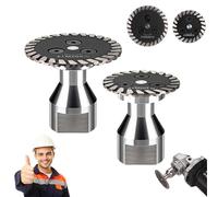 Precision Diamond Carving Wheel 40mm/50mm, High-Density Diamond Blade for Angle Grinder with Removable Flange, Wet/Dry Dual-Use Cutting for Granite, Marble, and Tile Engraving (2 Mix)