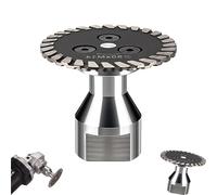 Precision Diamond Carving Wheel- 50mm Blade, High-Density for Angle Grinder, Granite, Marble & Tile Engraving, Dry/Wet Cutting with Removable Flange(Mental)