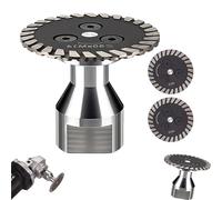 Precision Diamond Carving Wheel- 50mm Blade, High-Density for Angle Grinder, Granite, Marble & Tile Engraving, Dry/Wet Cutting with Removable Flange(With 2pcs slices)