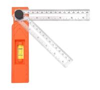 Precision Edge Angle Ruler - Adjustable Sliding Ruler | Multi-ángulo Measuring Gauge With 15-90 grados Marking For Layout, Woodworking, Construcción, Drafting, Ingeniería, Carpenter, Workshop, DIY Pro