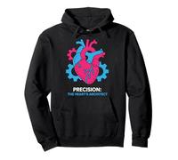 Precisión: El diseño arquitectónico del corazón - Anatomy Art Sudadera con Capucha