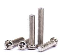 Precisión electrónica de la cacerola del tornillo pequeño del diente de la máquina de la cabeza redonda cruzada de acero al carbono niquelado(M3*28(100个))