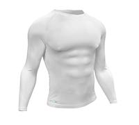 Precision Essential Base Layer Camisa de Manga Larga, Unisex, Blanco, M