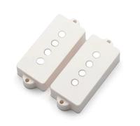 Precisión for pastilla de bajo de 4 cuerdas Aln-ico 5, alto Output-11.5K for bajo P con bobina de fibra gris y cable esmaltado marrón(Smooth White Cover)