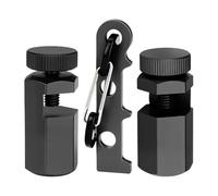 Precision Framing Square, Layout Gauge Tool, 1.85x0.82 Inches Square Attachment with Holder and Carabiner, Sturdy Measuring Tool, Woodworking Accessory with Compact Design, Gauge for Men Dad Grandpa