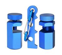 Precision Framing Square, Layout Gauge Tool, 1.85x0.82 Inches Square Attachment with Holder and Carabiner, Sturdy Measuring Tool, Woodworking Accessory with Compact Design, Gauge for Men Dad Grandpa