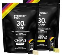 Precision Fuel PF 30 Energy Chews - Carbohidratos energéticos para deportes de resistencia, ligeros y portátiles, 30 g de carbohidratos - Original y Menta Limón (30 x 34g)