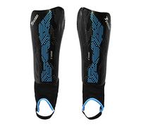 Precision Origin.0 Shin & Ankle Guards Tobillera, Adultos Unisex, Black/Cyan (Multicolor), l