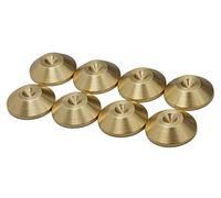 Precision Geek - Almohadillas de latón para altavoces, 20 mm de diámetro, forma cónica, para altavoces, armarios de alta fidelidad, soportes de barra de sonido, juego de 8 almohadillas