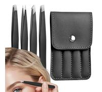 Precision Grip Lash Tweezers, Stainless Steel Build with Pointed Tip, Durable Beauty Tool, Salon Accessory with Professional Style, Eyelash Extension Tool for Home and Travel