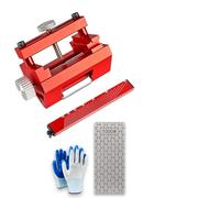 Precision Honing Guide for Chisels and Planes - Chisel Sharpening Jig, Adjustable Metal Chisel Sharpener with 10°-45° Angle Gauge, Honing Tool for 0.1"-2.8" Chisels, Planer Blades, Knives (Red*1PC)