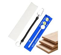 Precision Marking Tool, Magnetic Wood Scribing Gauge, Adjustable Profile Tool with Built in Bulb, Aluminum Measuring Ruler, Multifunctional Scriber with Locking Feature, Layout Guide for Carpentry