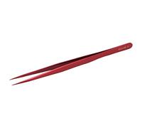 Precisión profesional pinzas herramienta de reparación de electrónica de punta fina resistente para la placa base PCB Reparación de aluminio Micro soldadura de aluminio Kit (Rojo)