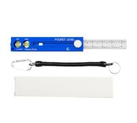 Precision Scribing Tool - Magnetic Adjustable Marking Gauge with Built-In Level, 7.48x1.57x1.18 Inch Woodworking Measuring Guide, Heavy-Duty Contour Scribing Tool for Construction Furniture Floor
