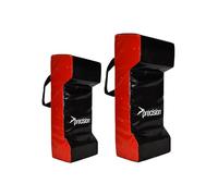 Precision Training Escudo de Golpe de Doble cuña de precisión, Unisex, Negro/Rojo, Junior/81cm