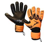 Precision Training Fusion X Essential - Guantes de Portero de fútbol para Adulto, Color Naranja Fluo, Talla 8