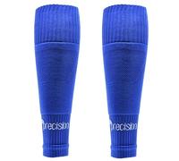 Precision Training Pro - Calcetines deportivos sin pies para adultos, ajuste elástico, soporte de compresión para fútbol, rugby y hockey, color azul real, azul cobalto, 7-12