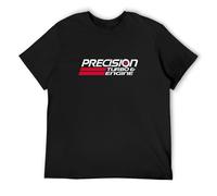 Precision Turbo Car Racing Performance Tour Camiseta Graphics Tee Black Tee, Negro , XL