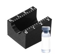 Precision Vial Label Applicator Tool | ABS Manual Sticker Alignment Device for 3ml 10ml Bottles 3.2-5.2cm Compact Organizer | Laboratory Perfume Sample DIY Workshop Home Storage Jar Marking System | A