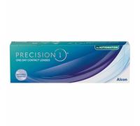 PRECISION1 for Astigmatism Lentes de contacto tóricas de reemplazo diario, Pack de 30, R 8.5 mm, D 14.5 mm, cilindro 1.25, eje 180, +1.50 Diopt