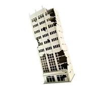 Precisiones Modelo de destrucción de Guerra de para Edificio demolido a Escala 1/100, para dioramas y Uso Decorativo, Paisaje de construcción de Terreno Armado