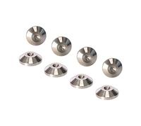 Precisiongeek Acero Inoxidable Altavoz Almohadillas de Cono 20mm Dia - Conjunto de 8