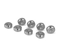 PrecisionGeek Acero Inoxidable Altavoz Almohadillas Fina 20mm - Conjunto de 8