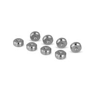 PrecisionGeek - Almohadillas para altavoces de 16 mm de diámetro, forma biselada, acero inoxidable macizo, amortiguadores de vibraciones para altavoces HiFi, subwoofers, armarios, soportes y barras de
