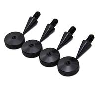 PrecisionGeek M6 Aluminio Anodizado Negro Puntas/Spikes de desacople para Altavoces (Conjunto de Cuatro)