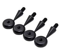 PrecisionGeek M8 Aluminio Anodizado Negro Puntas/Spikes de desacople para Altavoces (Conjunto de Cuatro)