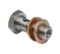 Precisiongeek - Tornillo Banjo M10 x 1,25 de Acero Inoxidable para Freno, 20 mm, 1 Unidad