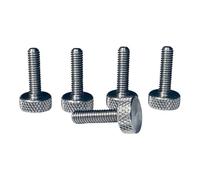 Precisiongeek - Tornillo moleteado M4 x 15 mm - Acero inoxidable - 5 unidades - Fabricado en CNC - Ajustable a mano - Para muebles, modelismo e ingeniería - Fabricado en la UE