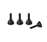 PrecisionGeek Tornillo Para Pulgar de Hombro Acero Ennegrecido M6 x 19mm L-28mm 4pz