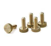 Precisiongeek Tornillo para pulgar de latón M4 x 10 mm - 5pz Tornillos de ordenador
