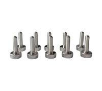 PrecisionGeek Tornillos moleteados de aluminio, M3 x 15 mm, 19 mm, 1 juego (10 unidades)
