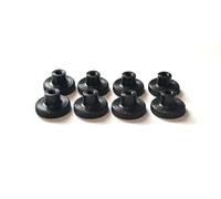 PrecisionGeek - Tuercas moleteadas/adaptador de tuerca de seguridad para rueda moleteada, plana - acero oxidado M3 x 7 mm, diámetro de 12 mm DIN 466 hombro (juego de 8 unidades)