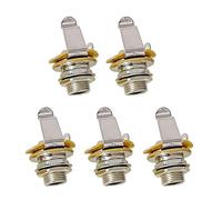 Precisions - Conectores de guitarra mecanizados de 28,8 mm, arandelas de tuerca, bajos y tuercas, mejora las señales, accesorios de guitarra de primera calidad